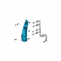OEM 2004 Honda CR-V Lamp Unit, R. Tail Diagram - 33501-S9A-A00