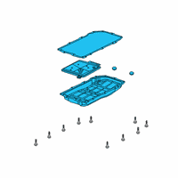 OEM 2021 Jeep Wrangler Pan-Transmission Oil Diagram - 68362041AB