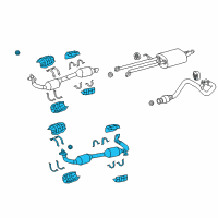 OEM Toyota Tundra Front Pipe Diagram - 17450-0S220