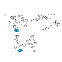 OEM 2020 Toyota Sequoia Front Insulator Diagram - 18445-0S010