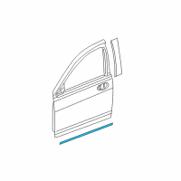 OEM Dodge Caliber Molding-Front Door Diagram - 5160272AC