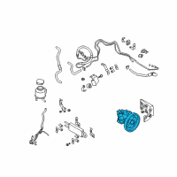 OEM 2010 Infiniti FX50 Power Steering Pump Assembly Diagram - 49110-1CA0B