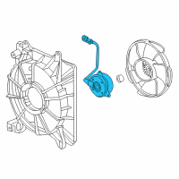 OEM 2015 Acura ILX Motor, Cooling Fan Diagram - 19030-R1A-A03