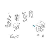 OEM 2007 Lincoln Mark LT Hub & Rotor Bolt Diagram - 6L3Z-1107-AB