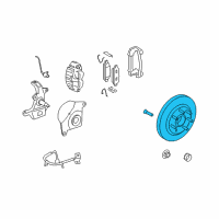 OEM Lincoln Mark LT Front Hub Diagram - AU2Z-1V102-B