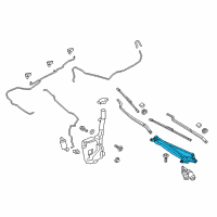 OEM 2018 Lincoln Continental Wiper Linkage Diagram - GD9Z-17566-A