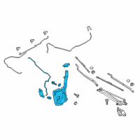 OEM 2020 Lincoln Continental Washer Reservoir Diagram - GD9Z-17618-D