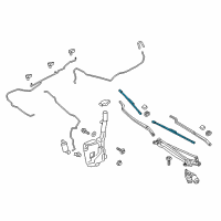 OEM 2019 Lincoln Continental Wiper Blade Diagram - GD9Z-17528-A