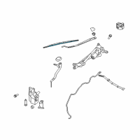 OEM 2006 Infiniti M35 Refill-Wiper Blade, Driver Diagram - 28895-MA00A