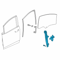 OEM Chevrolet Bolt EV Window Regulator Diagram - 42582714