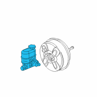 OEM 2004 GMC Sierra 2500 Cylinder Asm, Brake Master Diagram - 19209199