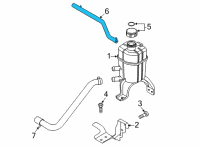 OEM 2020 Kia Niro EV Hose Diagram - 25451Q4320