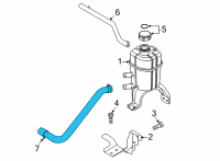 OEM 2020 Kia Niro EV Hose Assembly-RSVR OUTLE Diagram - 369220E660