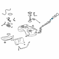 OEM 2021 Toyota Highlander Fuel Cap Diagram - 77300-07040