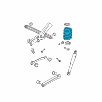 OEM 2010 GMC Yukon XL 2500 Rear Spring Assembly Diagram - 15115209