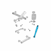 OEM Chevrolet Suburban 1500 Rear Shock Absorber Assembly *Black Diagram - 19368463