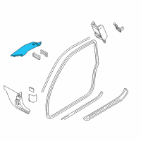 OEM 2008 BMW 328xi Cover, Column A Left Diagram - 51-43-6-954-665