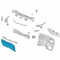 OEM Honda Civic Dashboard (Lower) Diagram - 61500-TR2-A00ZZ