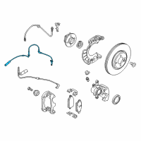 OEM 2019 BMW X2 Front Abs Wheel Speed Sensor Diagram - 34-52-6-850-767