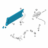 OEM Lincoln Navigator Radiator Diagram - HL3Z-8005-C