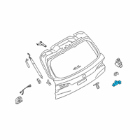 OEM 2018 BMW M5 Boot Lid/Tailgate Push-Button Diagram - 51-24-7-381-868