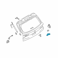 OEM 2017 BMW 540i xDrive Boot Lid/Tailgate Push-Button Diagram - 51-24-7-381-868