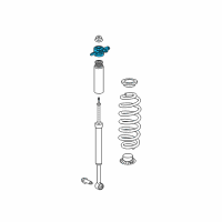 OEM Dodge Dart Mount-Rear Shock Diagram - 5168571AE