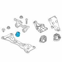 OEM 2013 BMW Z4 Transmission Mount Diagram - 22-31-6-799-411