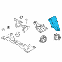 OEM 2014 BMW Z4 Engine Mount Bracket Left Diagram - 22-11-6-855-549