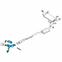 OEM 2015 Ford Escape Catalytic Converter Diagram - EV6Z-5E212-B