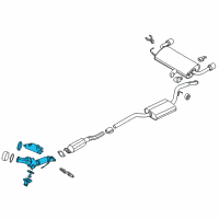 OEM Ford Escape Catalytic Converter Diagram - EV6Z-5E212-B