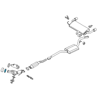 OEM 2013 Ford Escape Manifold With Converter Gasket Diagram - BB5Z-6L612-A