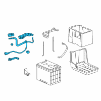 OEM 2009 Honda Accord Cable Assembly, Starter Diagram - 32410-TA0-A01