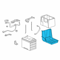 OEM 2011 Honda Accord Box, Battery (80D) Diagram - 31521-TA0-A10