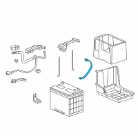 OEM 2008 Honda Accord Cable Assembly, Battery Ground Diagram - 32600-TA6-A10