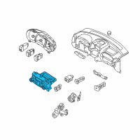 OEM Hyundai Entourage Heater Control Assembly Diagram - 97250-4D202-VA
