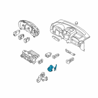 OEM Hyundai Entourage Key Sub Set-Steering Lock Diagram - 81900-4JA00