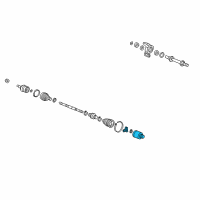 OEM Acura ILX Joint, Inboard Diagram - 44310-TS4-T01