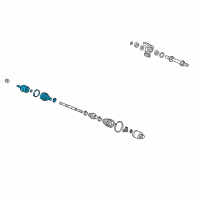OEM 2015 Acura ILX Joint Set, Outboard Diagram - 44014-TS4-T01