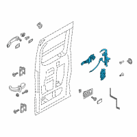 OEM 2019 Ford Transit-150 Latch Assembly Diagram - EK4Z-61264A00-U