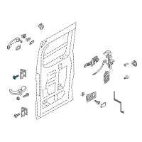 OEM 2014 Ford F-350 Super Duty Lower Hinge Bolt Diagram - -W710934-S439