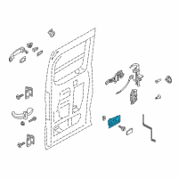 OEM 2019 Ford Transit-150 Handle, Inside Diagram - 9L3Z-1522600-AB