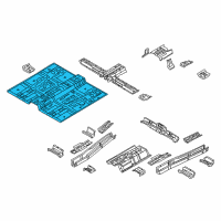 OEM Hyundai Veracruz Panel-Center Floor Diagram - 65111-3J200