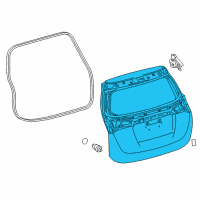 OEM Toyota RAV4 Lift Gate Diagram - 67005-0R090