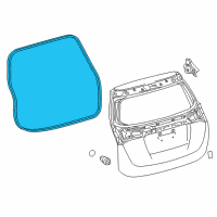 OEM Toyota RAV4 Weatherstrip Diagram - 67881-0R030