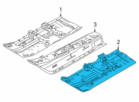 OEM Nissan Versa Floor-Front, LH Diagram - G4321-5EEMA