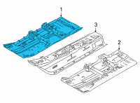 OEM 2020 Nissan Versa Floor-Front, RH Diagram - G4320-5EEMA