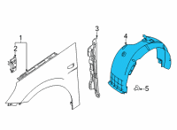 OEM Hyundai Elantra Guard Assembly-Front Wheel, RH Diagram - 86812-AB000