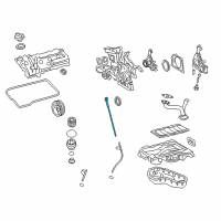 OEM Toyota Highlander Oil Dipstick Diagram - 1530131110