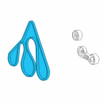 OEM 2005 Ford Excursion Serpentine Belt Diagram - 2L3Z-8620-DB